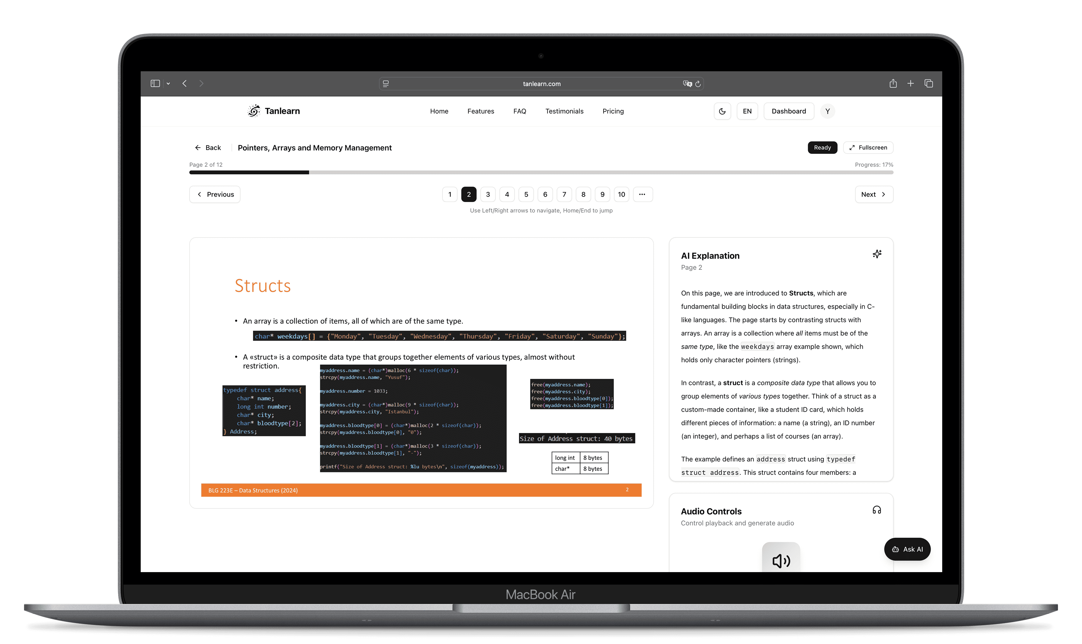 Tan platform demonstration